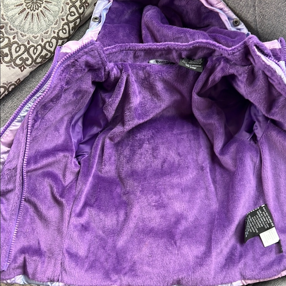 Children's Pastel Puffer Jacket with Hood - Picture 5 of 5
